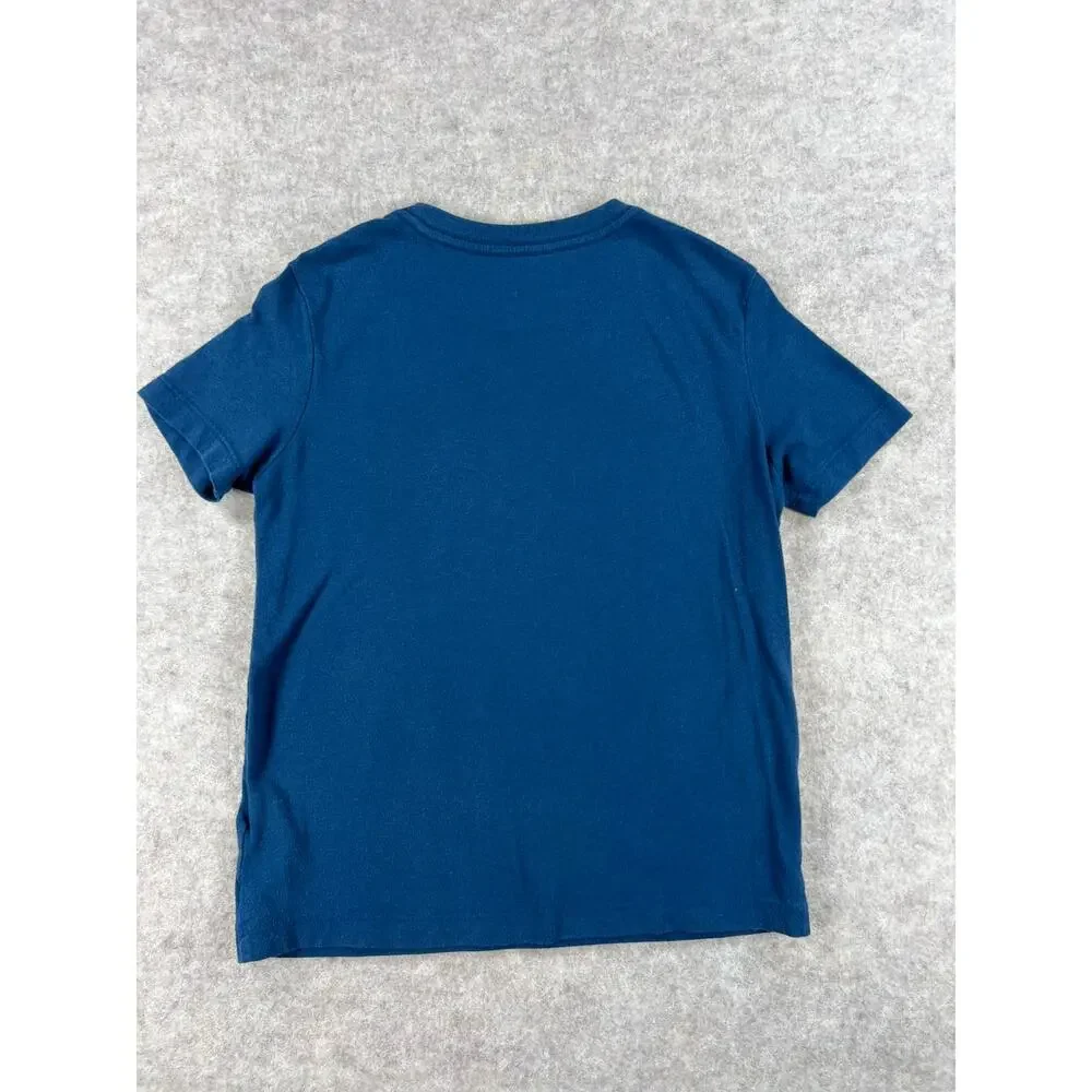 Old Navy Blue Dinosaur T Rex Short Sleeve Tshirt Boys Size 6/7